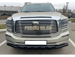 Защита переднего бампера двойная с перемычками покрытием "раптор" Папа Тюнинг d76/60 для TANK 500 2023-