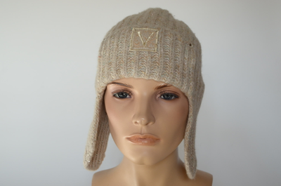 Vizio Италия 1106 UO шапка ушанка бежевая