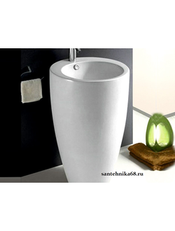 Раковина моноблок напольная овальная MELANA MLN-B133 (7001) круглая 510Х830