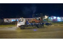 Перевозка погрузчиков из Чехова в Москву 15/09/2016