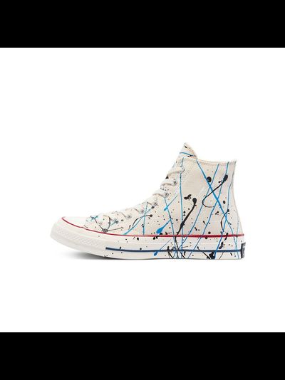 Кеды Converse Chuck 70 Archive Paint Splatter Белые Высокие с брызгами