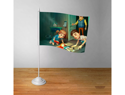 Флажок настольный Привет Сосед/ Hello Neighbor №10