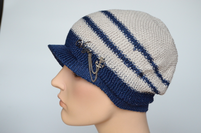 Кепка Vizio 5038 сине бежевая