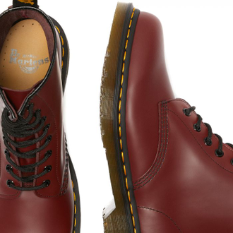 Ботинки Dr. Martens 1460 Smooth Hf бордовые высокие мужские