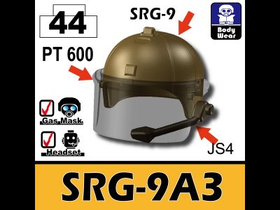 Боевой шлем SRG-9A3 (цвет: темный тановый)