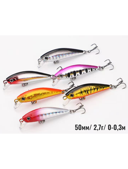 Воблер SeaskyFishing 50мм/ 2,7г/ 0-0,3м (уп-ка пакет)