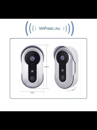 Автономная WiFi вызывная панель - видеодомофон с DVR. HD 960p