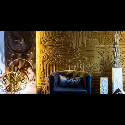 Гипсовая панель EX-MACHINA platinum артикул M-0045-pl