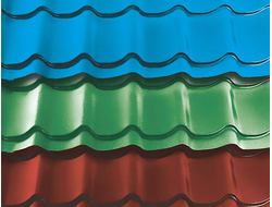 Металлочерепица "СуперМонтеррей", цветная (0.55мм)