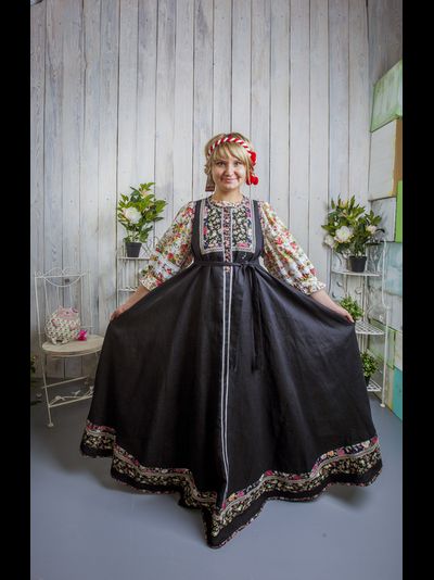 Косоклинный сарафан "Московский"