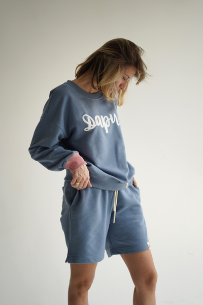 ШОРТЫ УНИСЕКС "ПРИЯТНО" ГОЛУБЫЕ