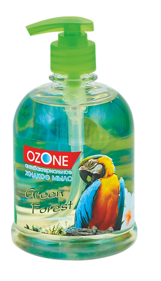 Антибактериальное жидкое мыло OZONE "Green forest",  500 г