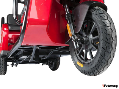 Электротрицикл Wanshida LC-F200 60V 1000Вт красный