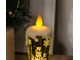 LED свеча-ночник "Свеча снеговик", 15х7х9 см