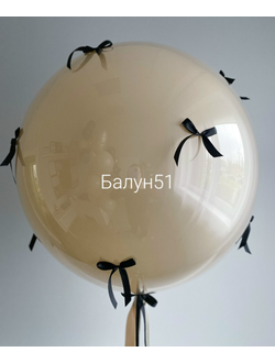 Шар зеркальный с бантиками