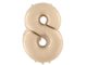 Фольгированная цифра - "Кремовая"