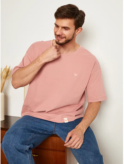 МУЖСКАЯ ФУТБОЛКА РОЗОВАЯ "ВОЗДУШНАЯ"