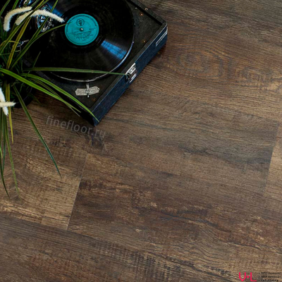 Кварцвиниловая плитка Fine Floor Дуб Окленд FF-1485 в интерьере детально