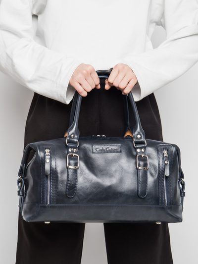 Кожаная дорожная сумка Ravenna Premium blue (арт. 4047-19)