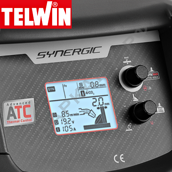 Полуавтомат для MIG/MAG сварки Telwin TECHNOMIG 215 DUAL SYNERGIC