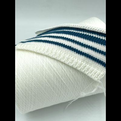 EMILCOTONI SPA art. CASHCOTTON Nm. 2/60 ХЛОПОК 85%, КАШЕМИР 15%  3000 метров в 100 граммах, цв. 01 БЕЛЫЙ