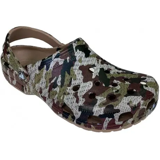 CROCS CLASSIC CLOG CAMO REX КОРИЧНЕВЫЕ