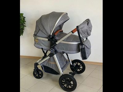 Детская коляска 2 в 1 Luxmom V9 Серый