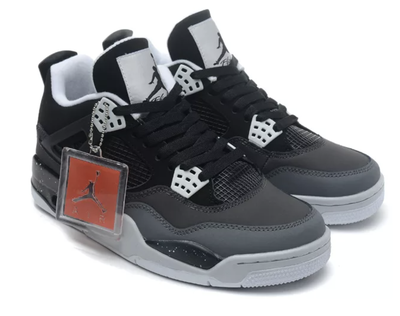 Nike Air Jordan 4 Retro (Серые с черным) новые