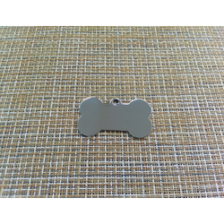 Подвеска кулон кость 50x28 мм серебристый