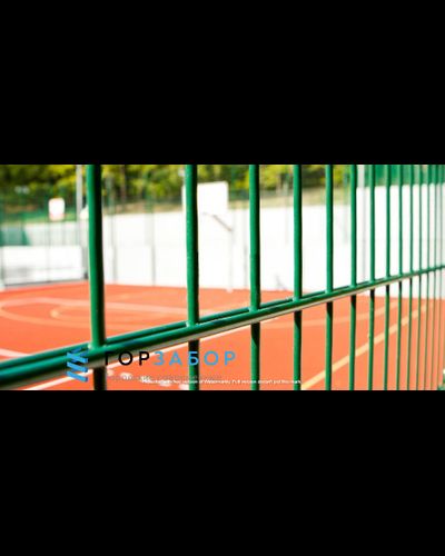 Сварной 2D забор из прутка 6/5/6мм цинк+полимер