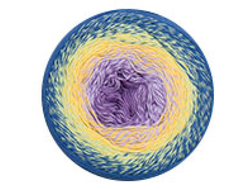 Пряжа для вязания  Flowers YarnArt (Фловерс ярнарт) Вес мотка - 250 г. Длина нити - 1000 м. Рекомендуемый размер спиц: №4; крючка: №4. Плотность вязания спицами 10х10 см: 28 п. х 40 р. цвет 252голубой желтый сирень