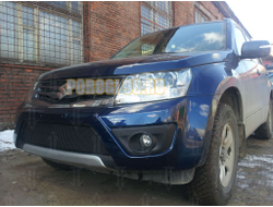 Защита радиатора Suzuki Grand Vitara 2012- black PREMIUM