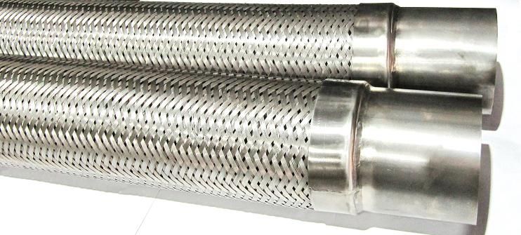 МРВД Металлорукав высокого давления из нержавеющей стали с патрубками под приварку