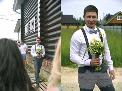 Букет невесты & Бутоньерка № 1336