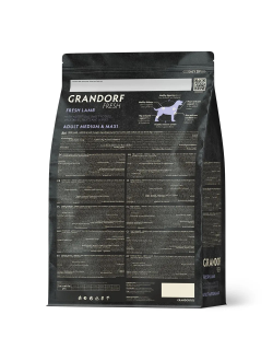Grandorf Fresh сухой корм для собак средних и крупных пород с ягненком и бататом, 1 кг