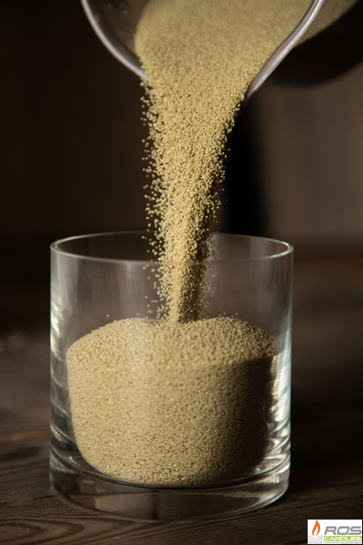 Насыпные свечи RosCandles зелёные "Оливка" - мешок 10 кг