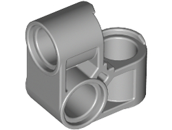 Technic, Pin Connector Perpendicular 2 x 2 Bent, Light Bluish Gray (44809 / 4211880)