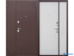 Дверь входная металлическая двустворчатая Гарда 7 см купить в Челябинске | КВИРТЕК