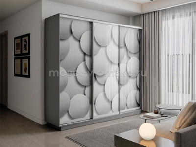 Шкаф-купе Трио-фото (Шары) 1800*450*2200