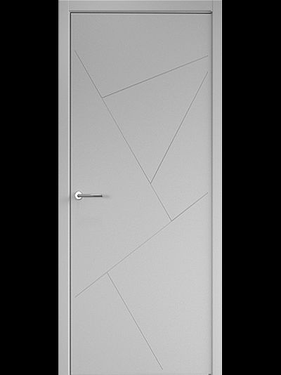 Дверь Геометрия 2 серая эмаль