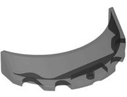 Windscreen 3 x 6 x 1 Curved, Trans-Black (2023) (62360 6504030)