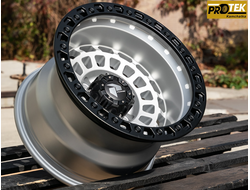 Комплект дисков R16 10,0J ET-44 6*139,7 PDW Dakar Серебро с черным ободом (R669)