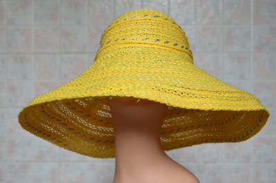 Vizio Италия 5707 FF 3  шляпа желтая летняя