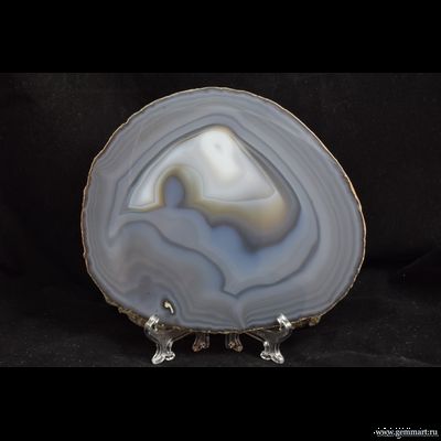 Агат - полированный спил 142*122*6мм