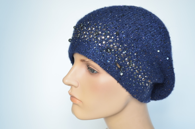 Итальянский берет со стразами