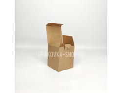 Коробка с откидной крышкой 80*80*95 мм БУРЫЙ