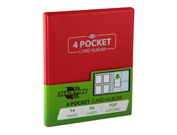 Альбом для карт "Blackfire" cо встроенными листами 2х2 - Red