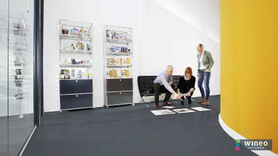 Ламинат Wineo Траффик Глянцевый LA072CH-1 в интерьере