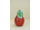 Груша с листом (красная)