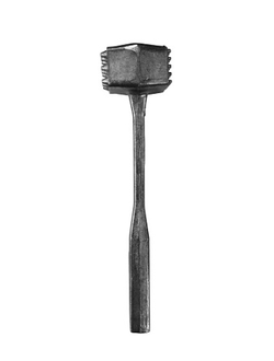 Молоток для отбивания мяса 0,19 кг 5*3 см. 24 см, алюминий